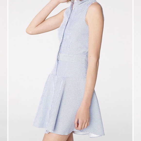 A/X Armani Exchange Button front Striped Dress 0 - Picture 2 of 13